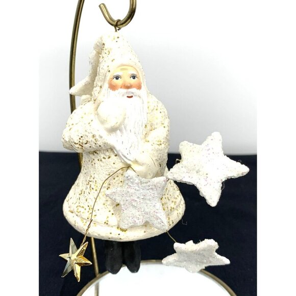 Father Frost Christmas Ornament Figurine Belsnickle Stars Dangle Legs 5" - Picture 1 of 7